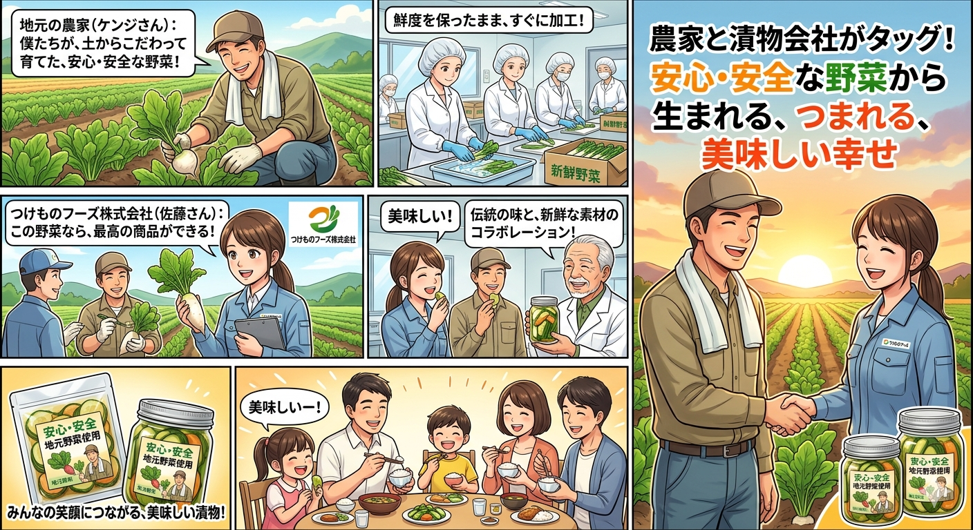 食品会社とコラボ