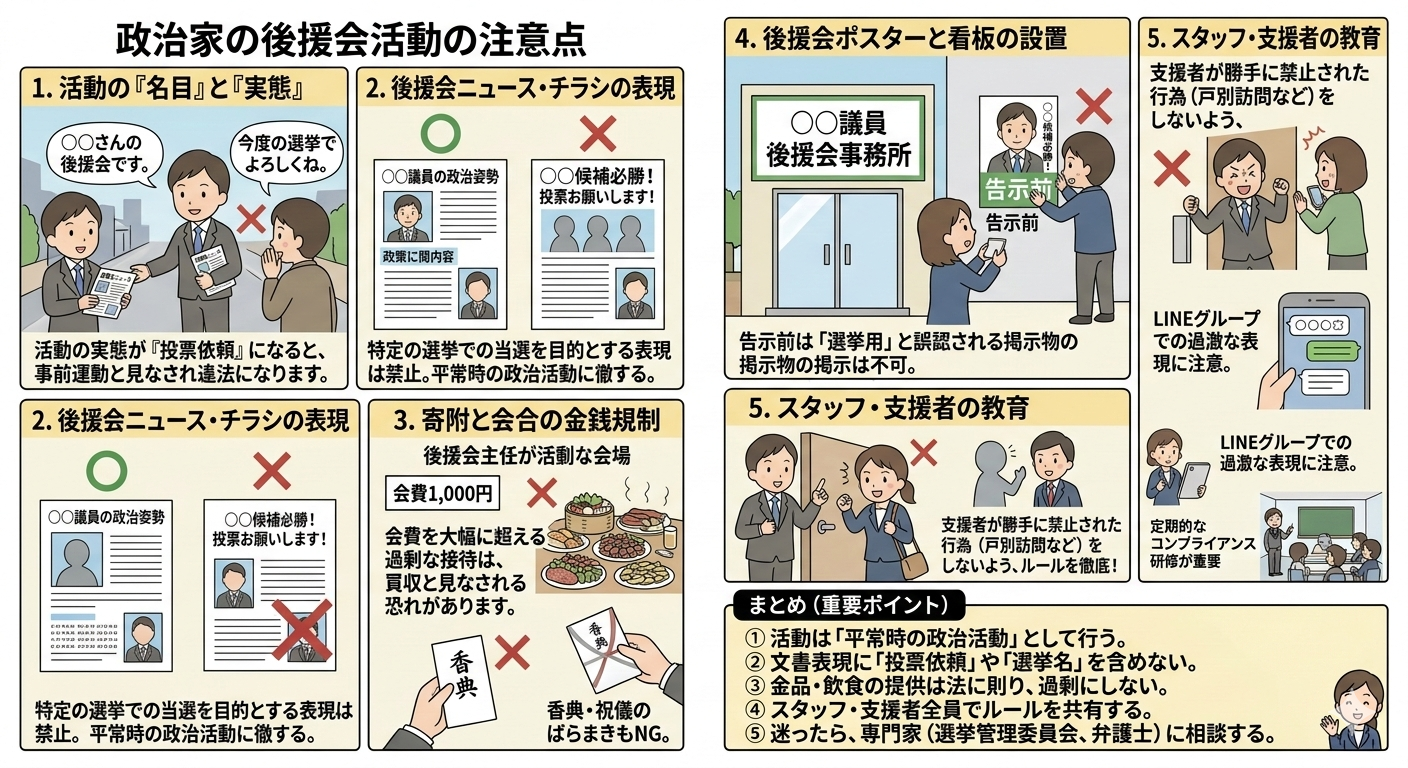選挙活動の注意