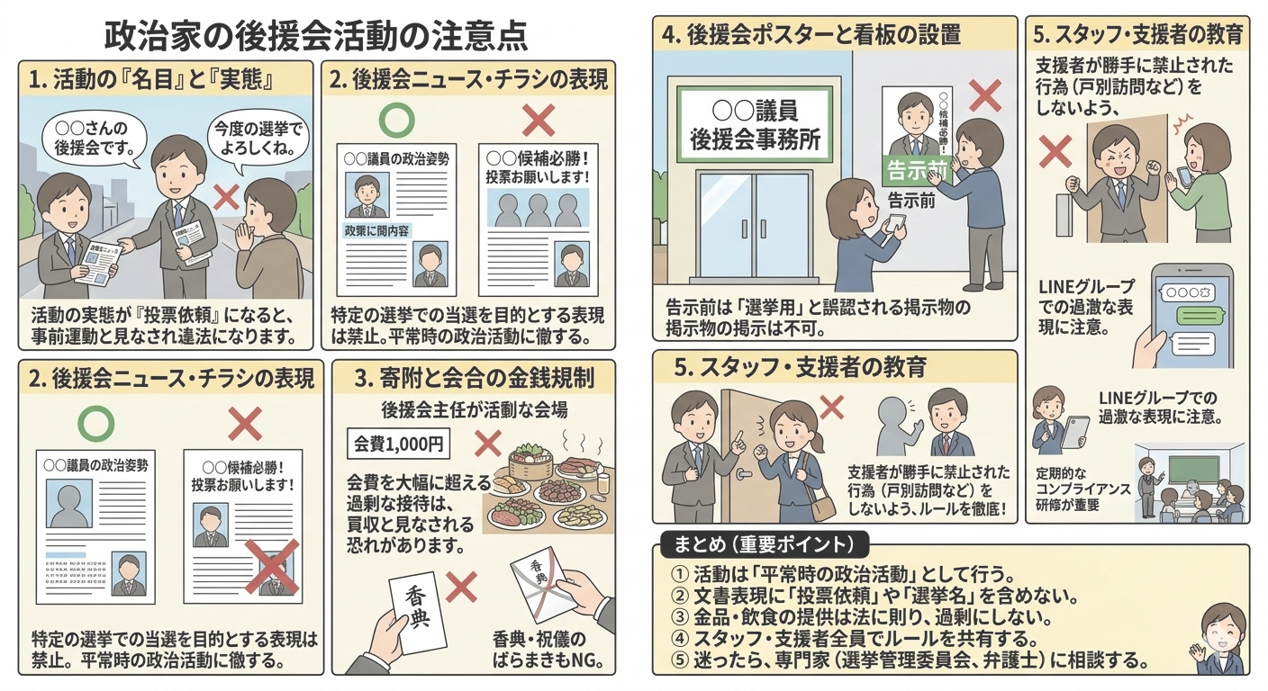 選挙活動の注意